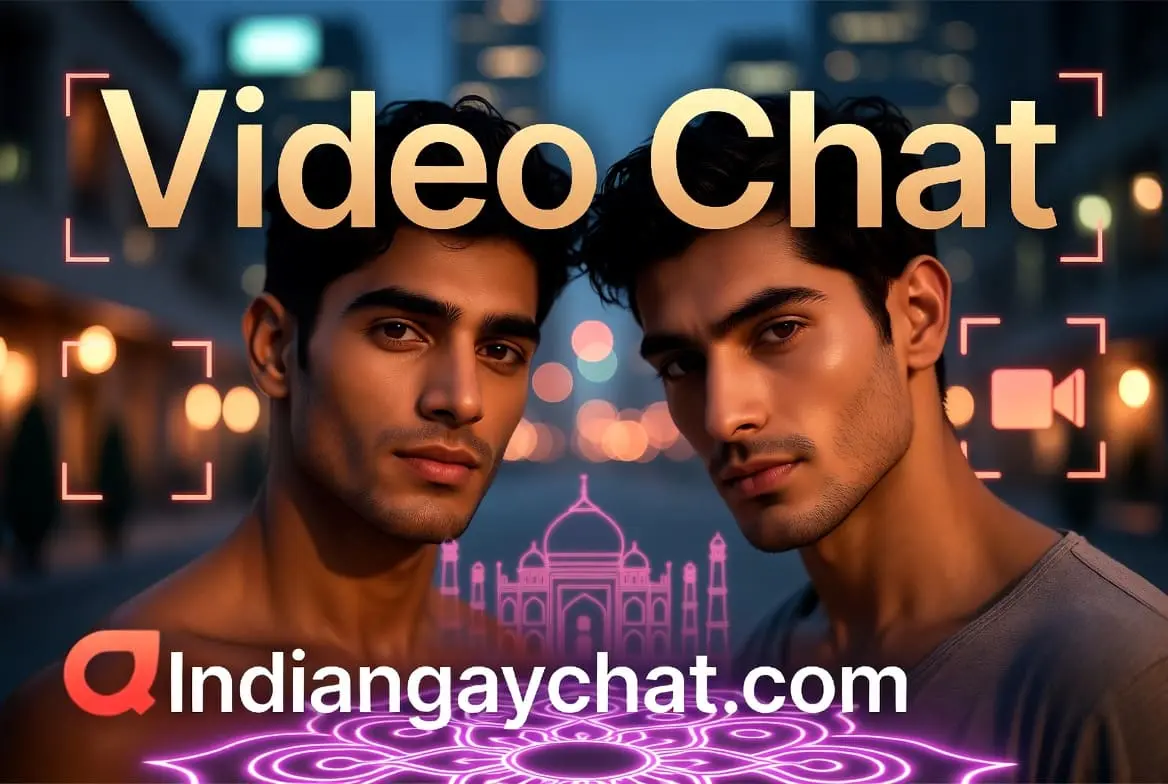 Indian gay men video chatting